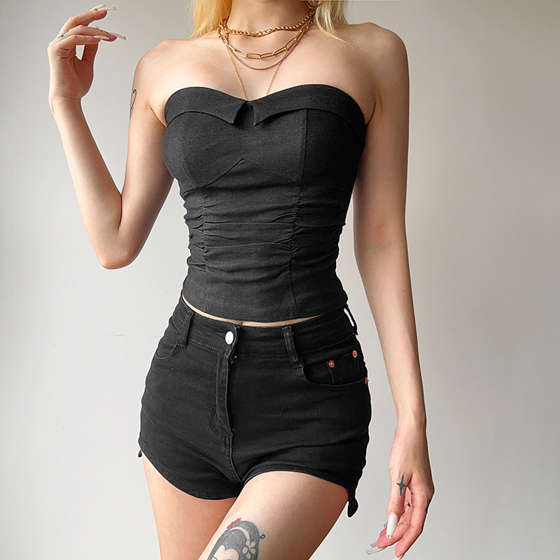 Damen Blusenoberteil Drune