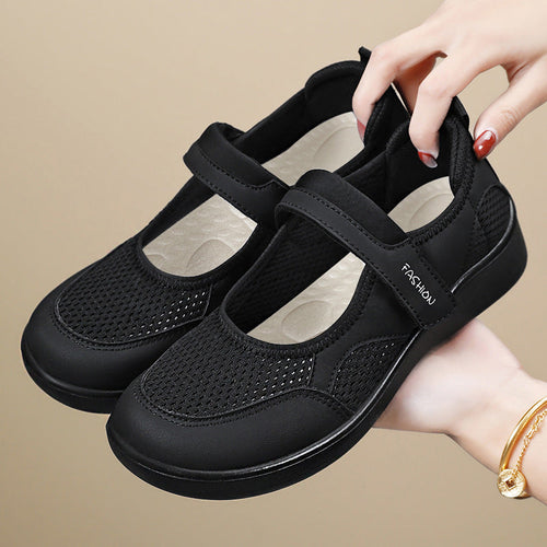Damen Modische Sneaker mit Klettverschluss Drune
