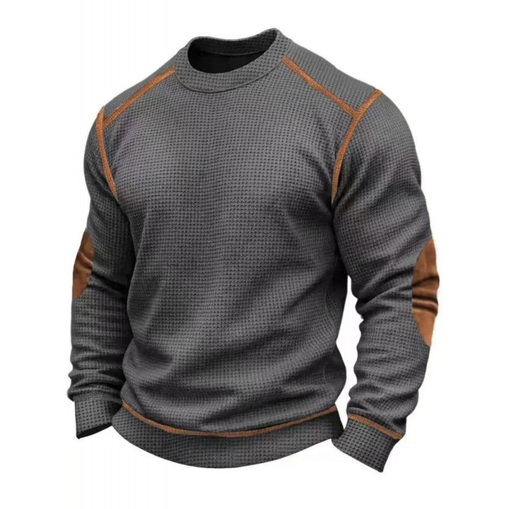 Herren Modischer Langarmpullover mit strukturiertem Design Drune