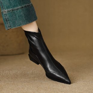 Damen Elegante spitze Stiefeletten Drune