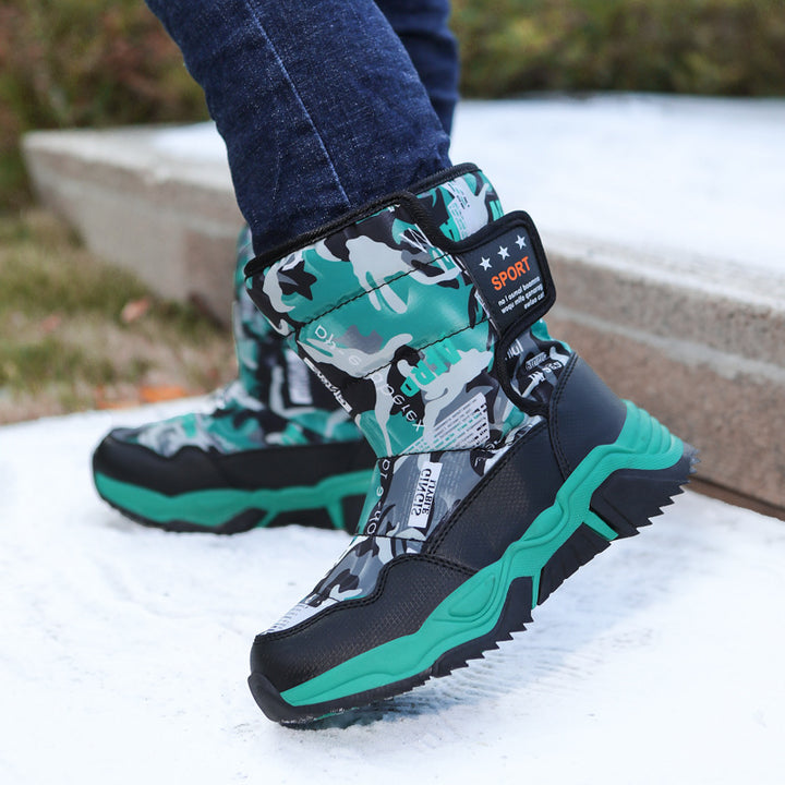 Damen Sportliche Winterstiefel mit rutschfester Sohle und isolierendem Futter Drune