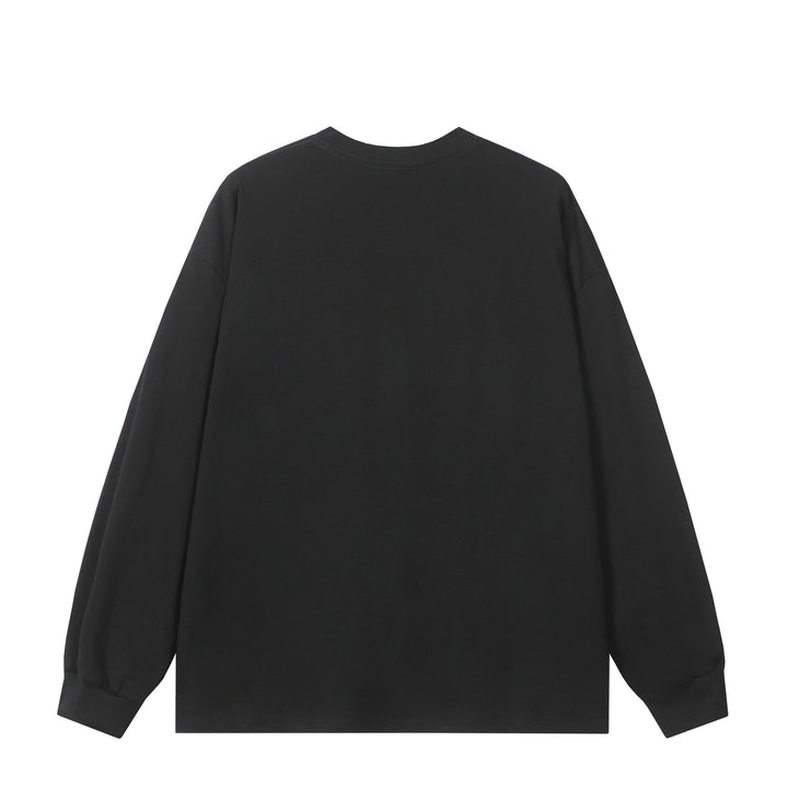 Unisex Oversize-Sweatshirt mit Raglan-Kontrasteinsätzen und großflächigem Frontprint Drune