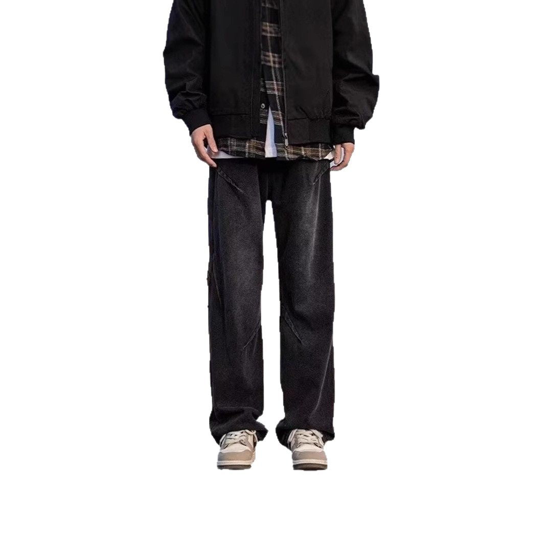Herren Modische Weitgelegte Jeans Drune