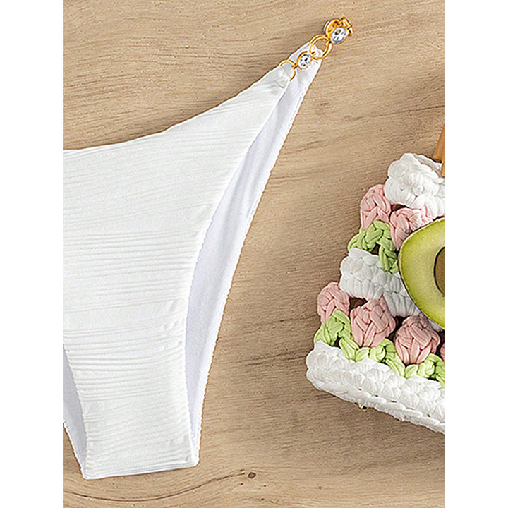 Damen Hochgeschnittener Bikini mit luxuriösen Verzierungen Drune