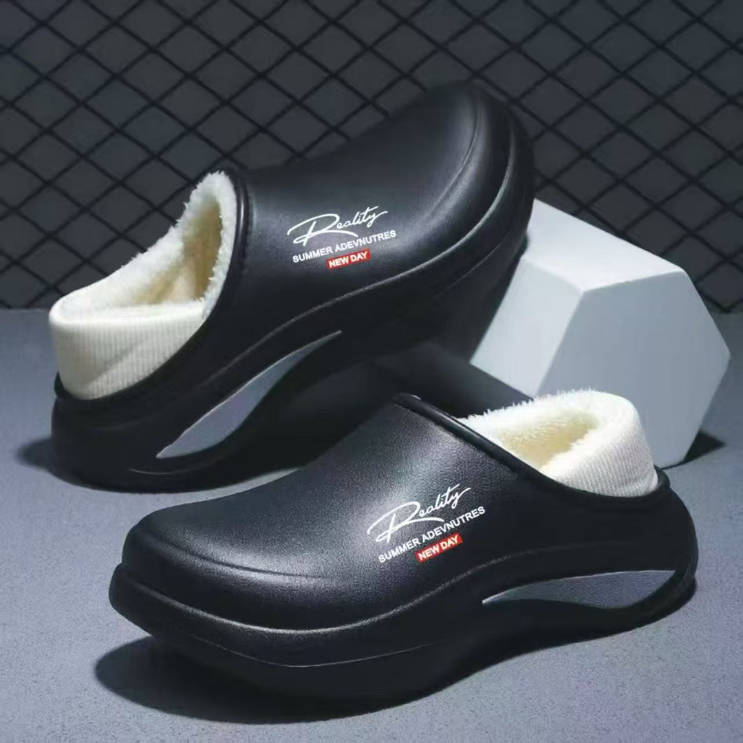 Damen Wasserdichte gefütterte Thermo‑Clogs mit weichem Schaftkragen und stoßdämpfender Leichtsohle Drune