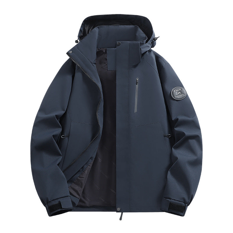 Herren Softshell-Outdoorparka mit technischer Membran, verschweißten Nähten und wasserdichten Reißverschlüssen Drune