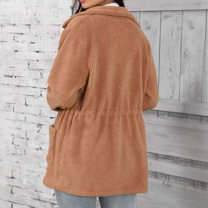 Damen Fleecejacke mit verstellbarem Bund und praktischen Taschen Drune