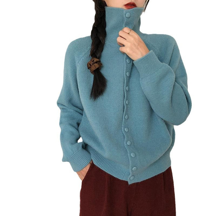 Damen Knopf-Cardigan mit modernem Schnitt und feiner Textur Drune