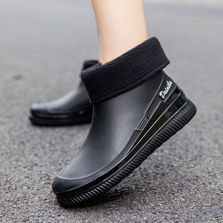 Damen Wasserdichte Kurzschaft-Gummistiefelette mit stoßdämpfender EVA-Sohle Drune