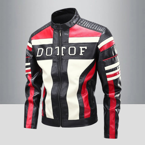 Herren Modische Kunstlederjacke mit praktischen Taschen Drune 1788321954