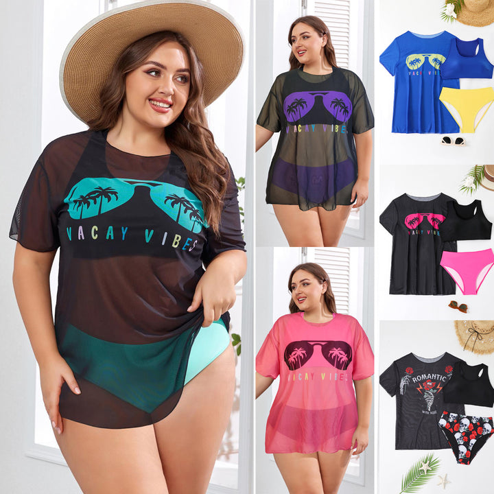 Damen Freizeit-Bikini-Set mit Netzoberteil Drune