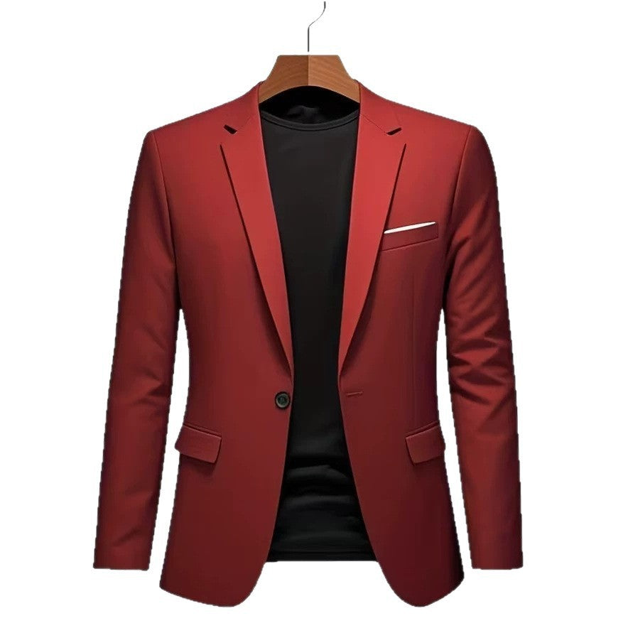 Herren nan taillierter Business-Sakko mit Stretchkomfort und modernem Revers Drune