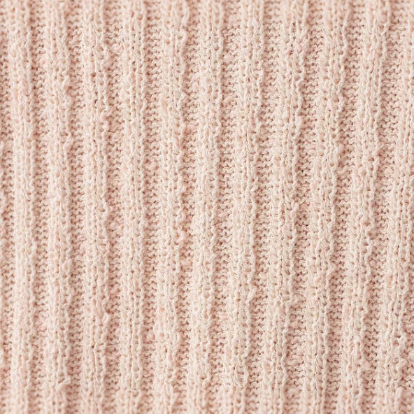 Damen Kurzarm Bouclé‑Cardigan mit Strukturstrick, Fransenbesatz und bezogenen Knöpfen Drune