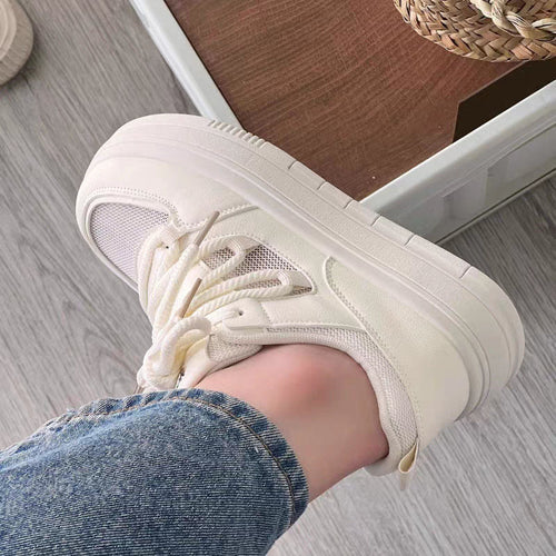 Damen Chunky Sneakers mit atmungsaktiver Textiloberfläche und stabiler Sohle Drune