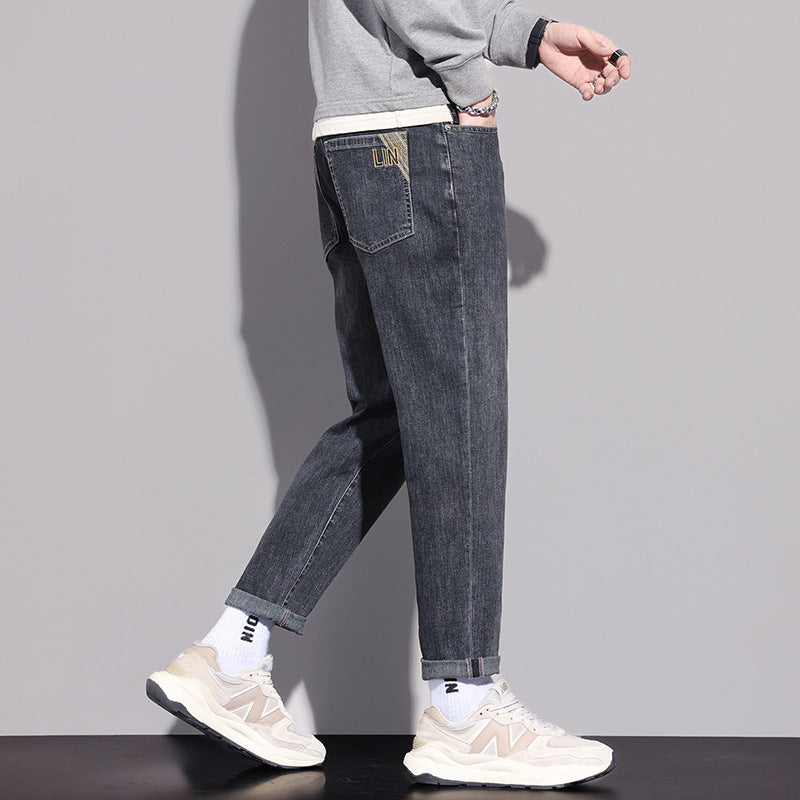 Herren Bequeme und modische Relaxed Fit Jeans Drune