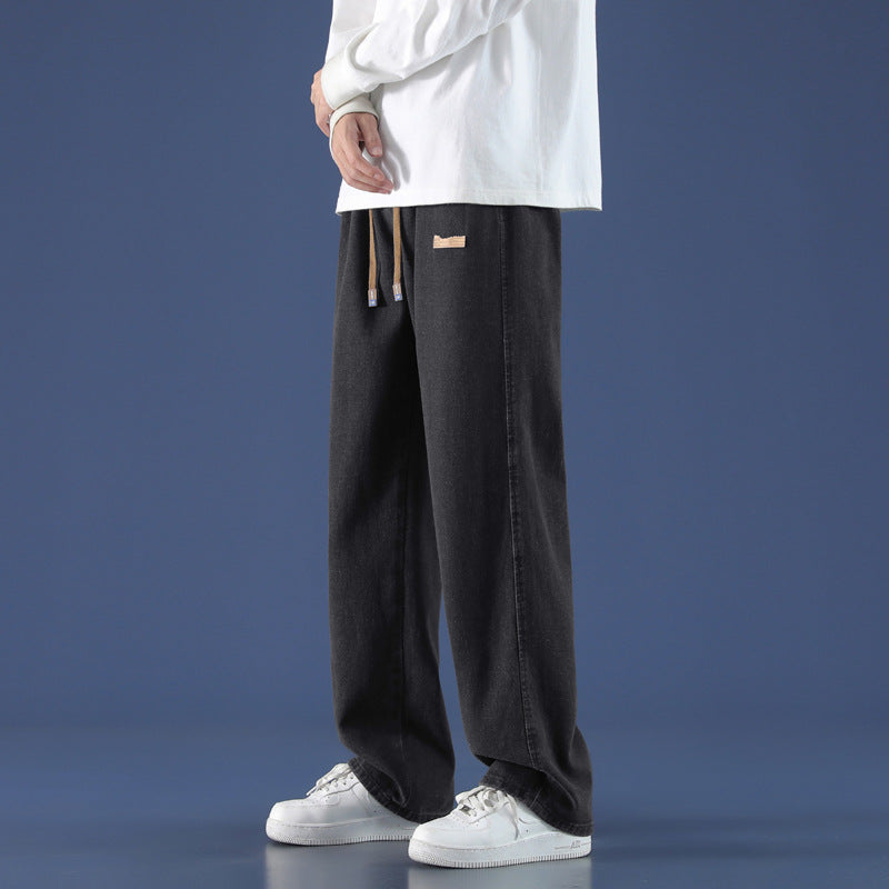 Herren Bequeme Weitgeschnittene Freizeithose