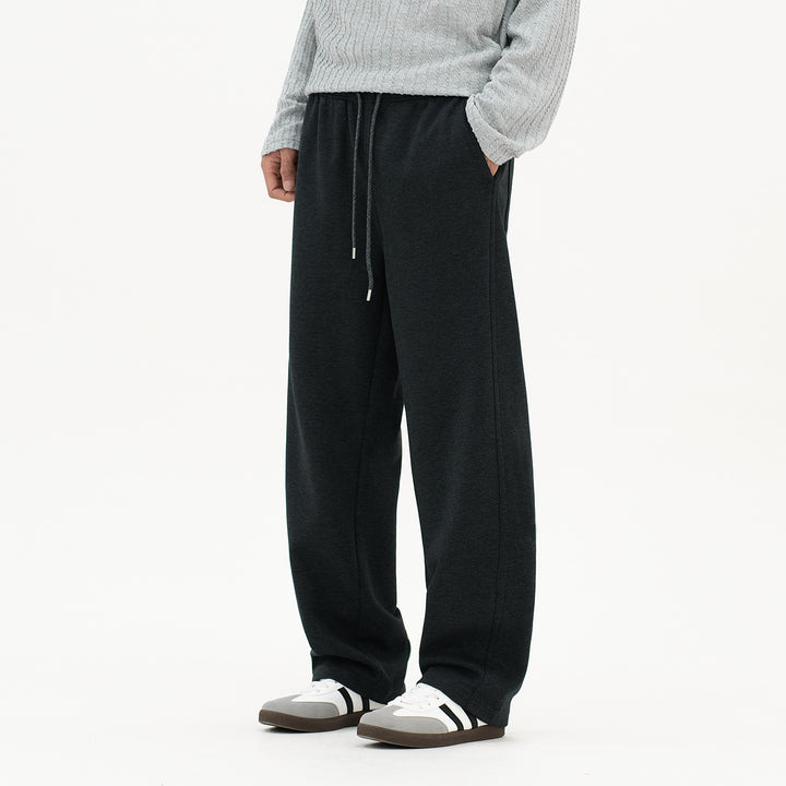 Herren Lounge-Jogginghose mit weitem Bein und Kordelzug Drune
