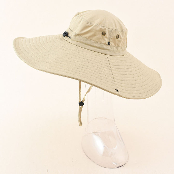 Damen UV-Schutz Sonnenhut mit breiter Krempe und verstellbarem Kinnband Drune