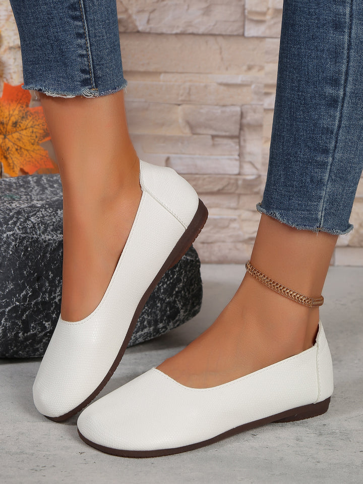 Damen Texturierte Slipper mit Bequemem Fußbett Drune