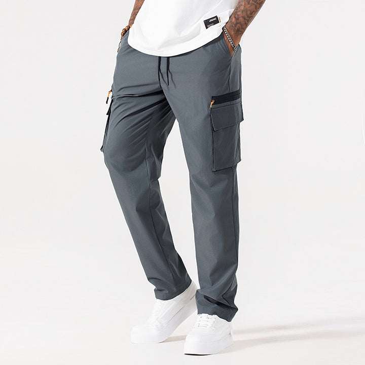 Herren Utility-Cargo-Hose mit elastischem Bund und Kordelzug Drune