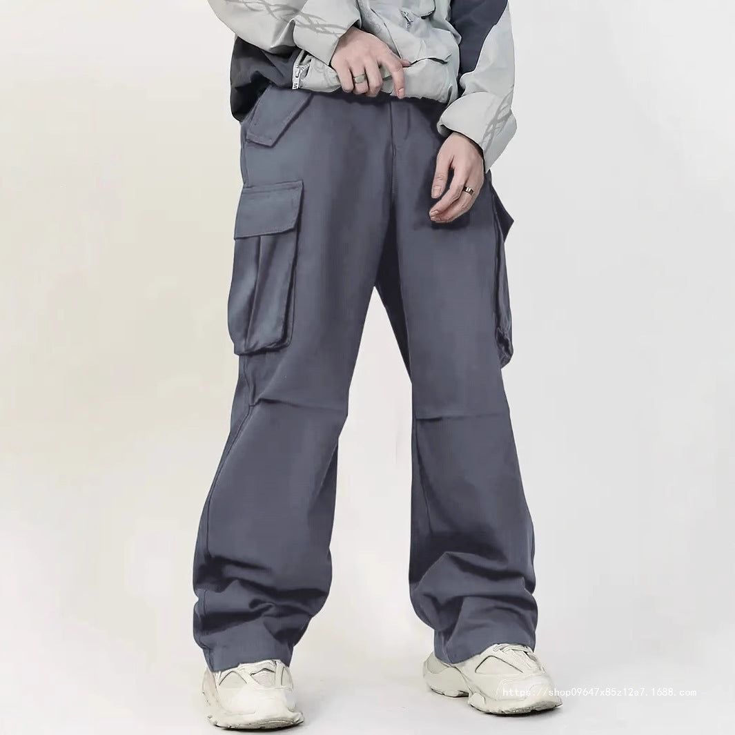 Herren Weite Utility‑Cargohose mit Multifunktions‑Taschen & legerer Baggy‑Passform Drune