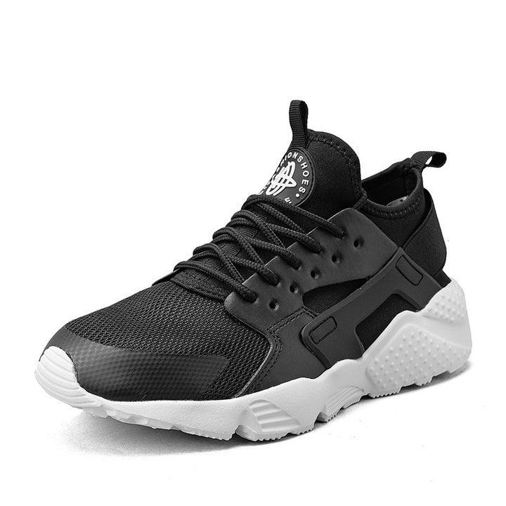 Herren sportlicher Training- und Lifestyle-Sneaker mit elastischem Fersenband, atmungsaktiver Strickkonstruktion und gedämpfter Wellen-EVA-Sohle Drune
