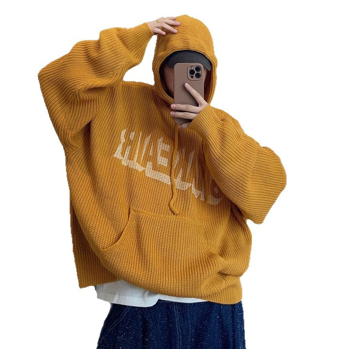 Damen Komfortabler oversized Hoodie mit grafischem Schriftzug Drune