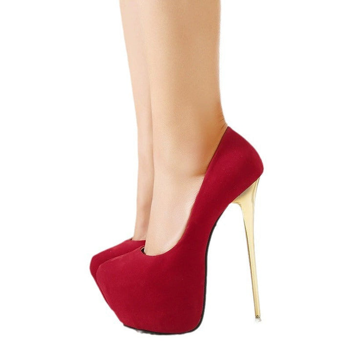 Damen High-Heel Pumps mit elegantem goldenen Absatz Drune
