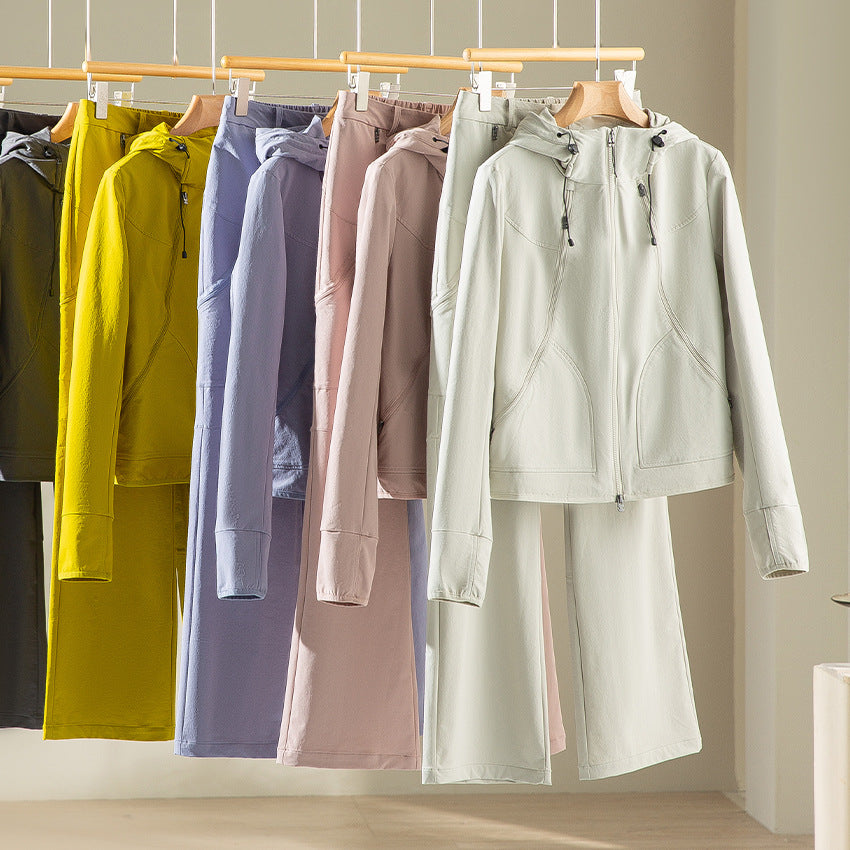 Damen Kapuzen-Softshelljacke mit Zwei-Wege-Reißverschluss und ergonomischer Schnitt Drune