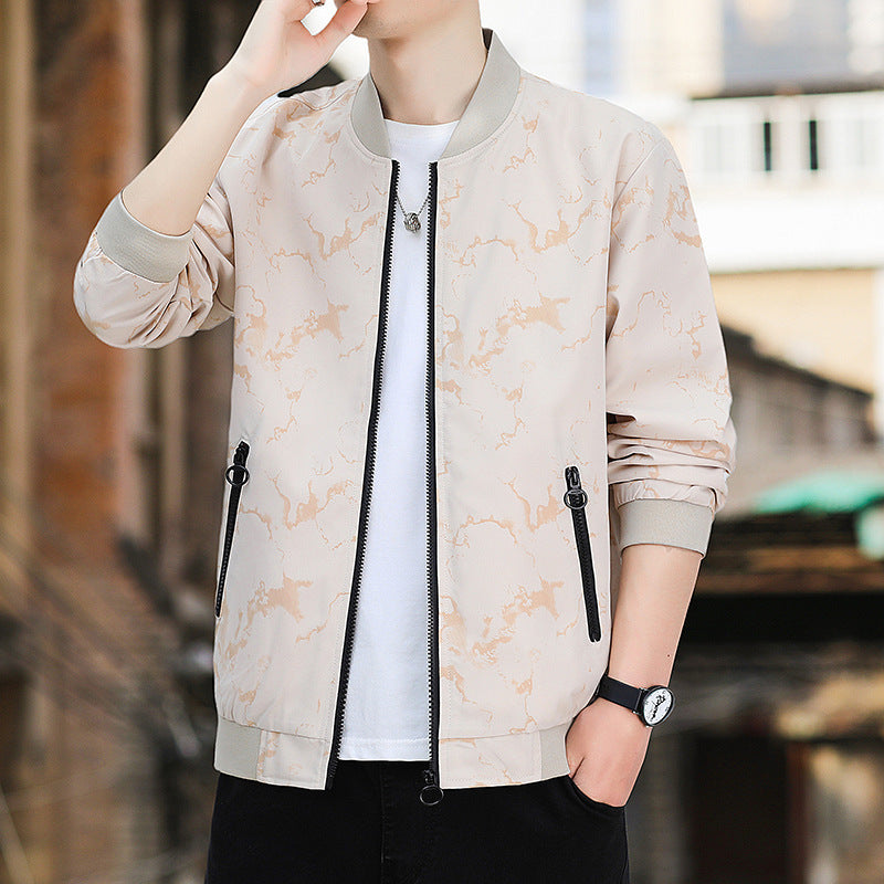 Herren Modische Bomberjacke mit Taschen Drune