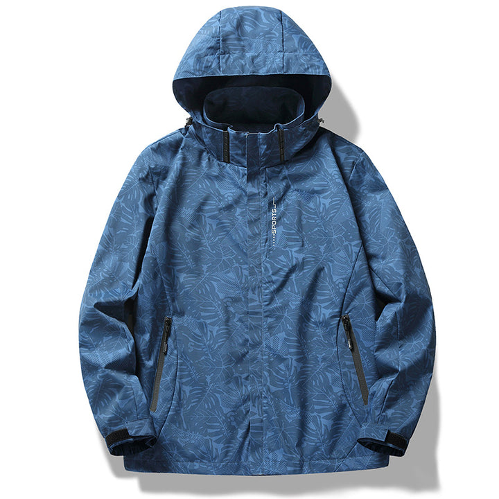 Herren Atmungsaktive Wind- und Wasserabweisende Outdoor-Jacke Drune
