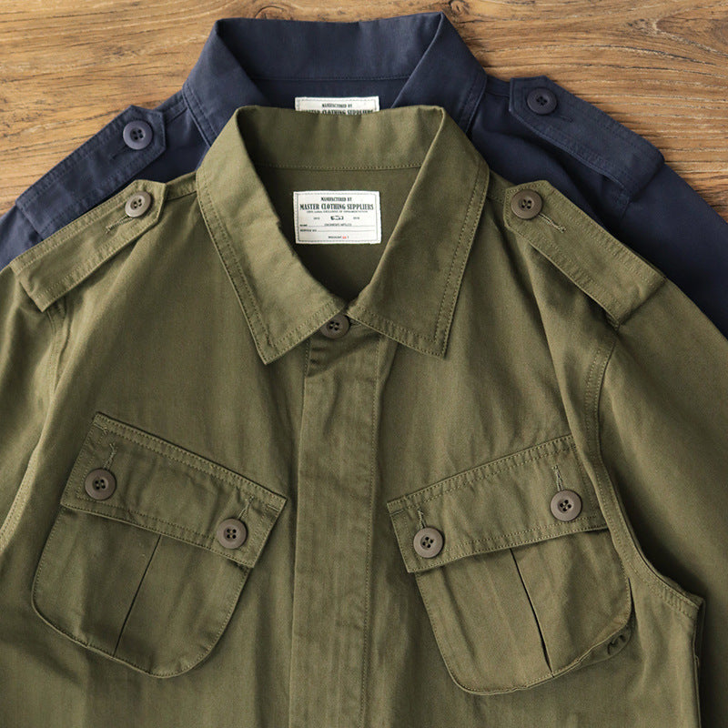Herren Utility-Jacke mit funktionalen Taschen und klassischem Design Drune
