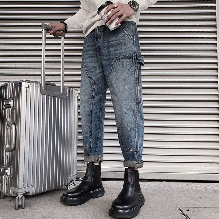 Herren Lässige Cargo Jeans Drune