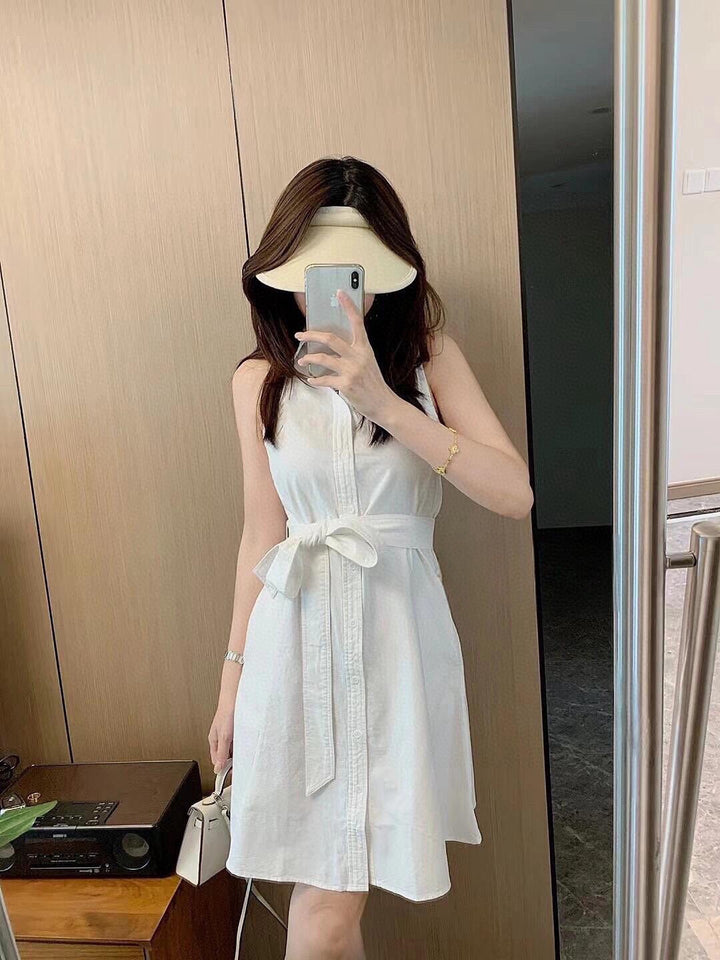 Damen Sommerliches Knoten-Kleid Drune