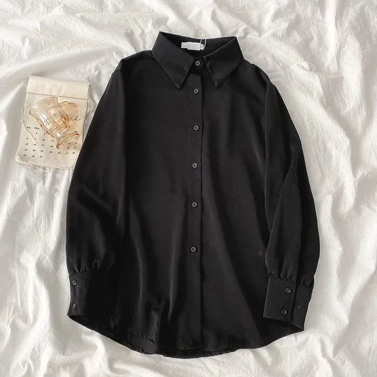 Damen elegante Bluse mit voluminösen Ärmeln Drune