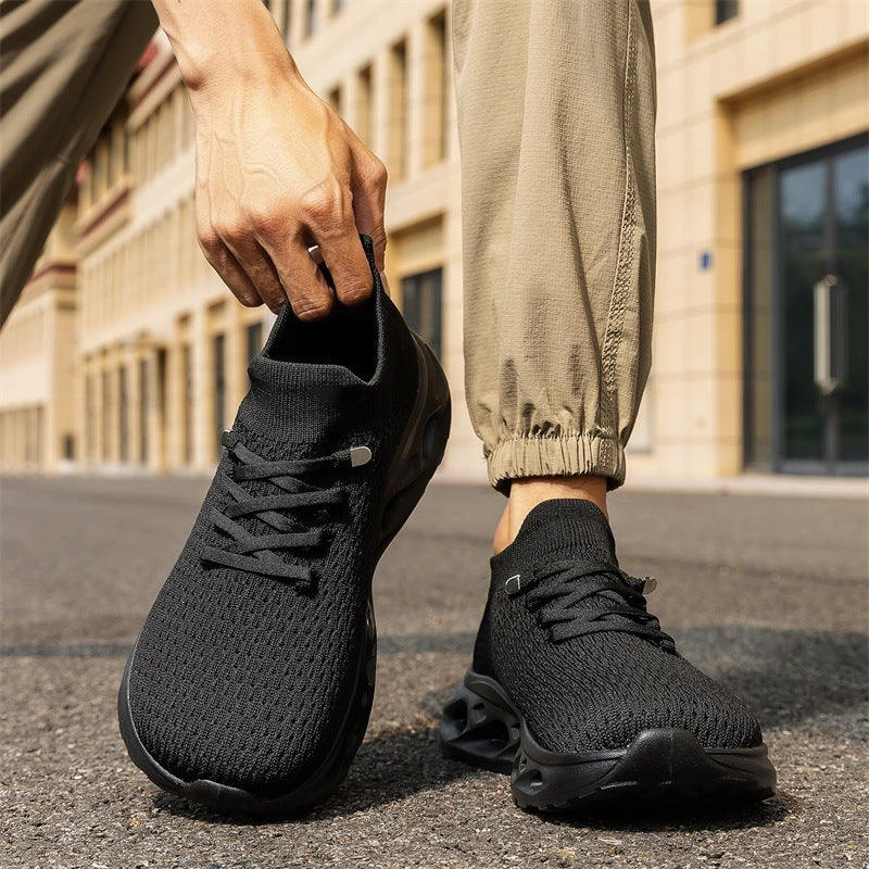 Unisex Atmungsaktive Strick-Sneaker mit sockenähnlichem Schaft und dämpfender Hohlsohle Drune