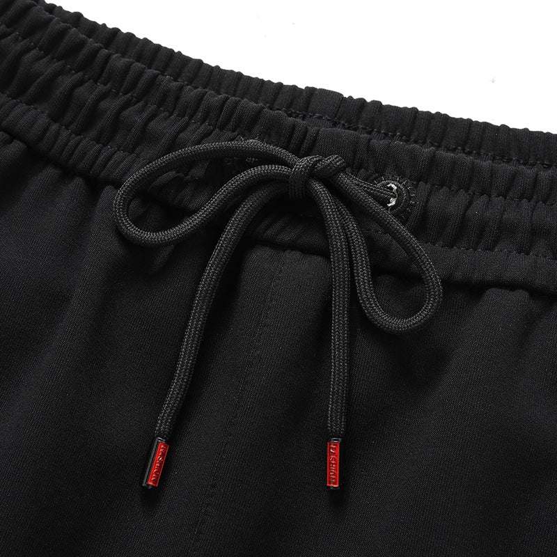 Herren Sportliche konisch zulaufende Jogginghose mit Elastbund, Kordelzug & Reißverschlusstaschen Drune