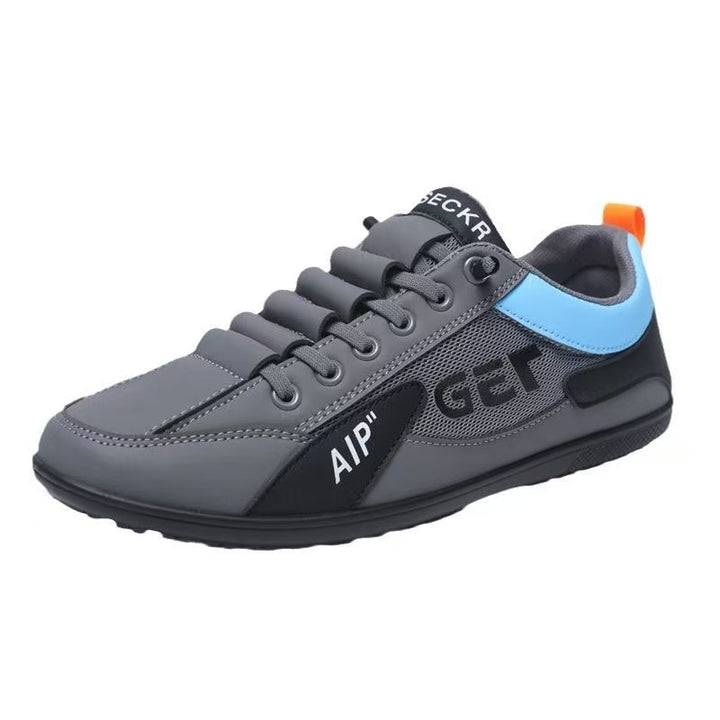 Herren Leichter Mesh- und Kunstleder-City-Sneaker mit gepolstertem Fersensteg und rutschfester Gummilaufsohle Drune