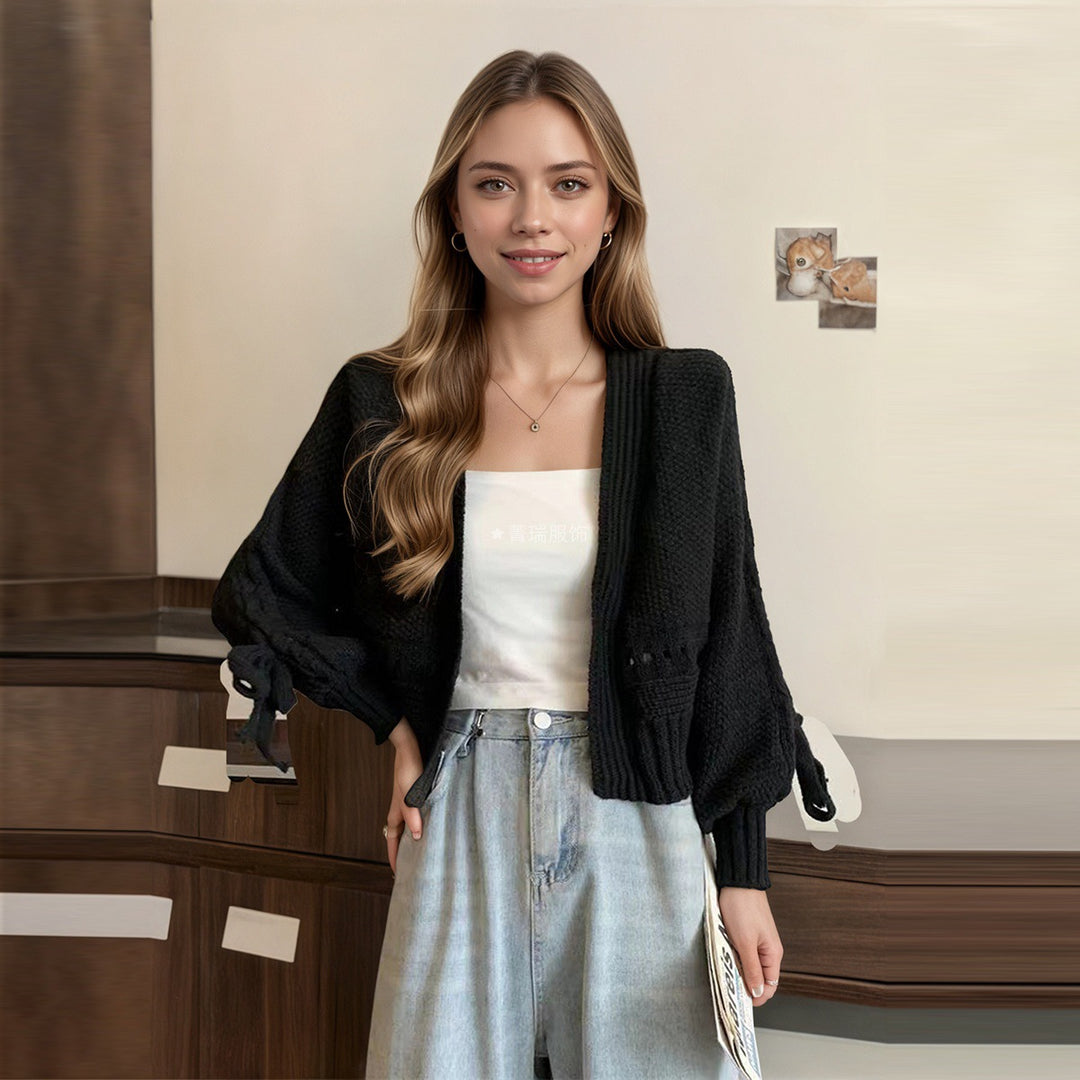 Damen Modischer Strickcardigan mit lässigem Schnitt Drune