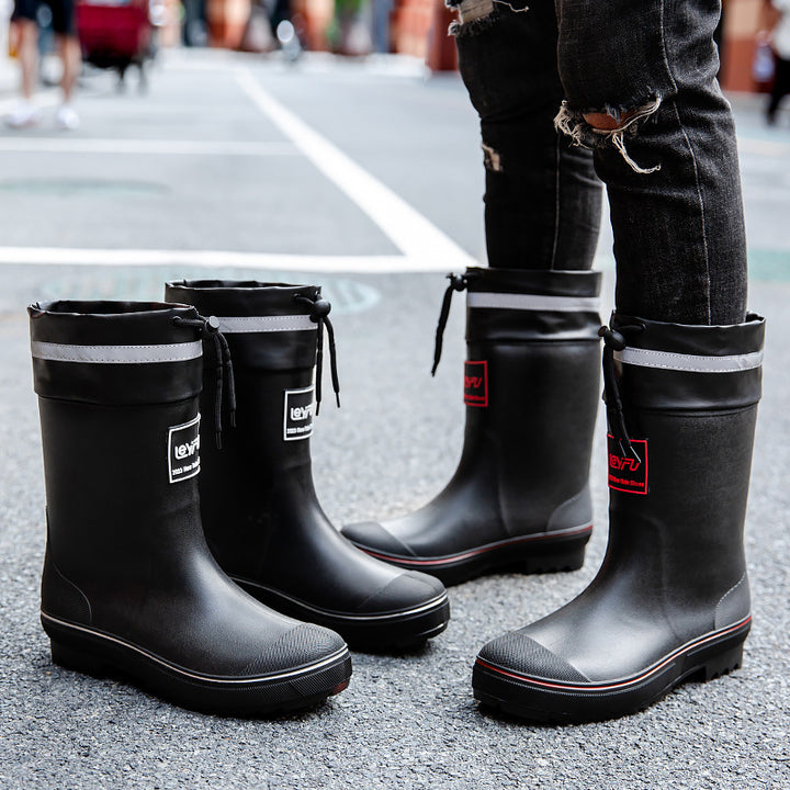 Damen Robuste Kurzschaft‑Gummistiefelette mit verstärkter Zehenkappe und griffiger Profilsohle Drune