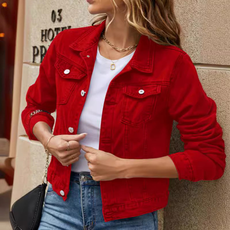 Damen Jeansjacke im modernen Schnitt mit praktischen Taschen Drune