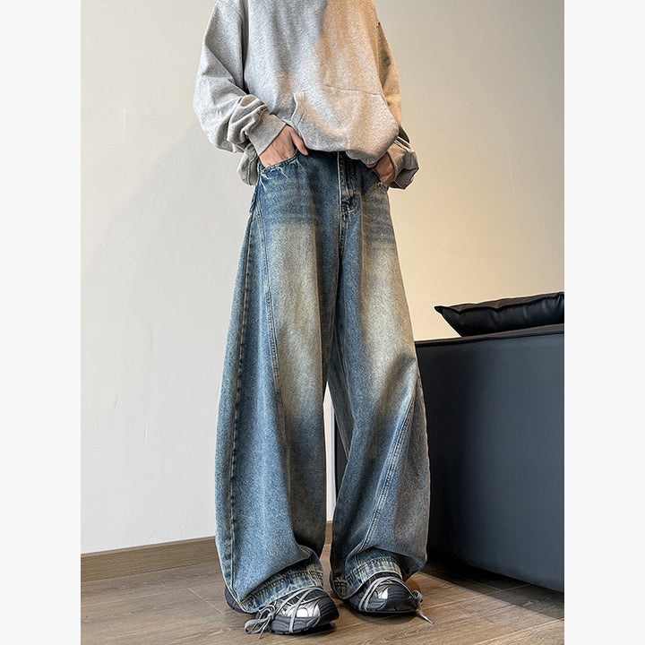 Damen Übergroße Jeans-Hosen Drune