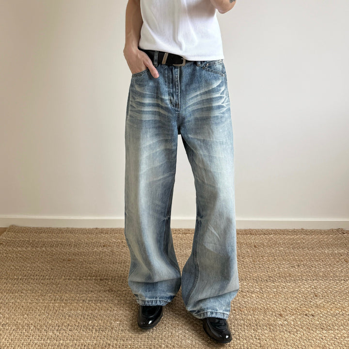 Damen Weitgeschnittene Denim-Jeans Drune