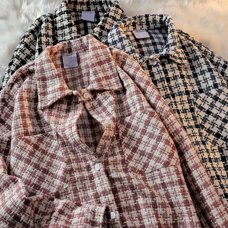 Herren Karierte Überhemdjacke mit zwei aufgesetzten Taschen und modernem Schnitt Drune