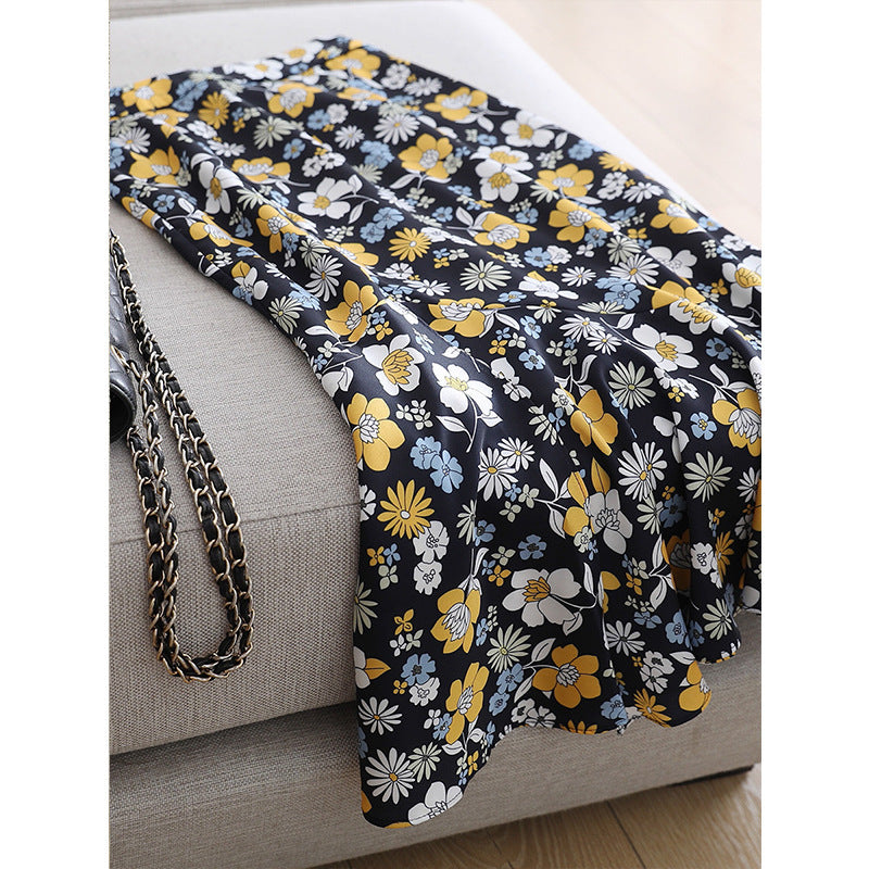 Damen Floraler, schwingender Midirock Drune