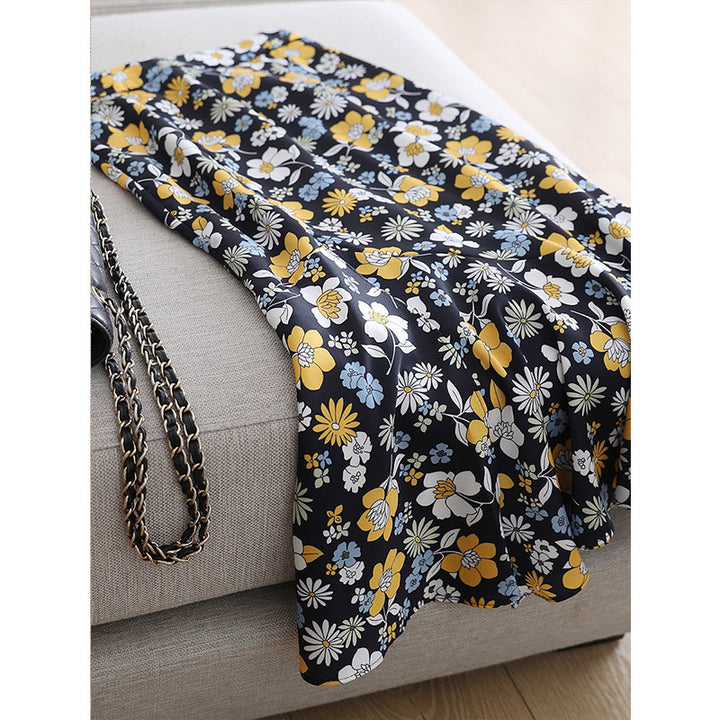 Damen Floraler, schwingender Midirock Drune