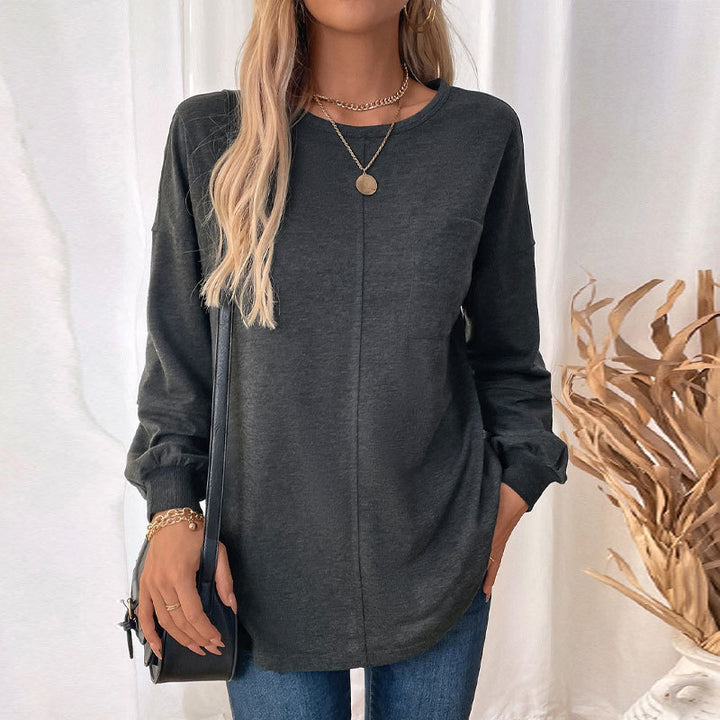 Damen Legeres Langarmshirt Drune