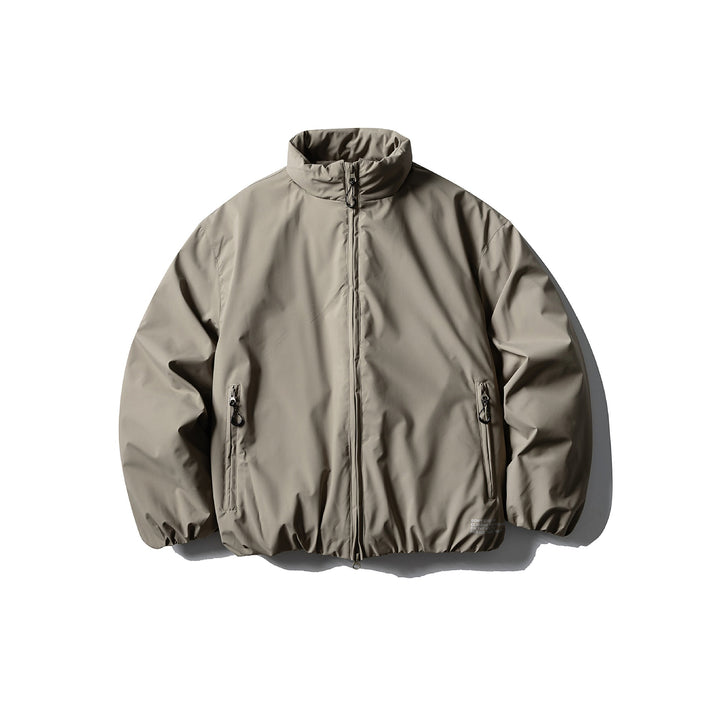 Unisex Kurzboxy Thermoblouson mit hohem Stehkragen, elastischem Saum und verdecktem Reißverschluss Drune