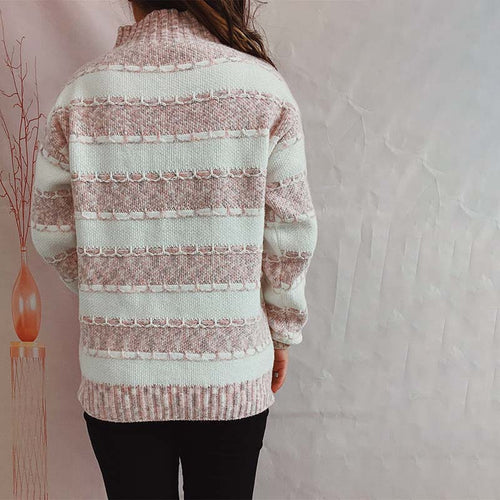 Drune | Weiche Strickjacke mit Strukturierten Streifen Acryl Komfortabel und Warm