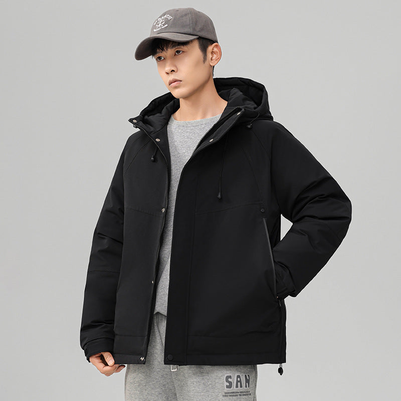 Herren Technische Winterjacke mit verstellbarem Kapuzenkragen Drune